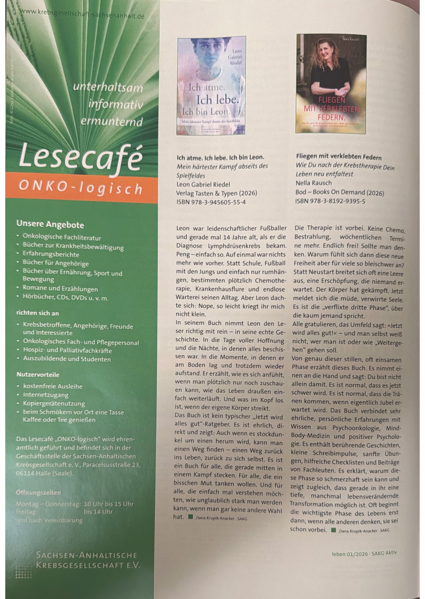 Magazin der Krebsgesellschaft